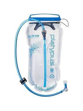 Platypus Big Zip EVO Hydration Reservoir 2 LITERS - Clear with Blue